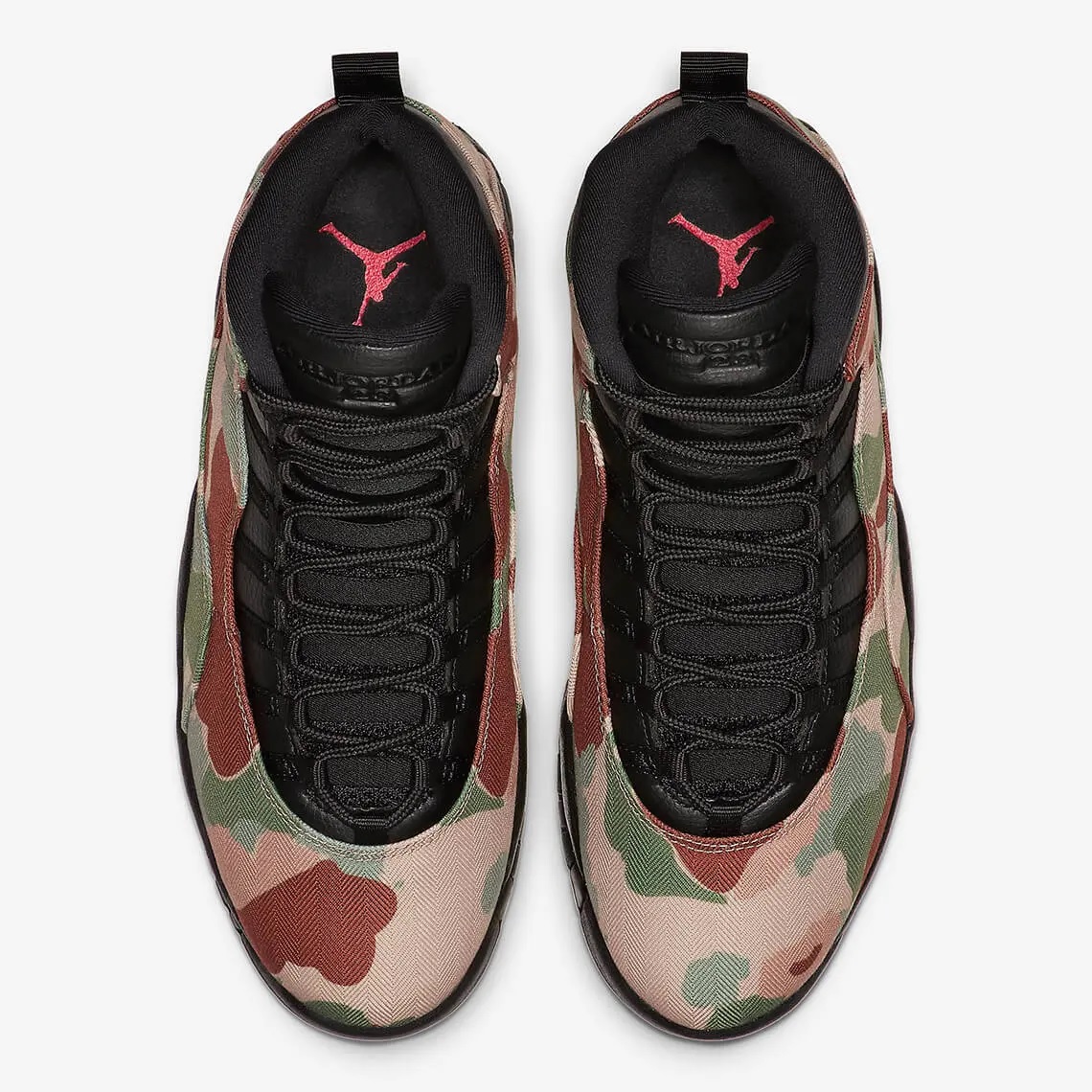 camo jordan 10's