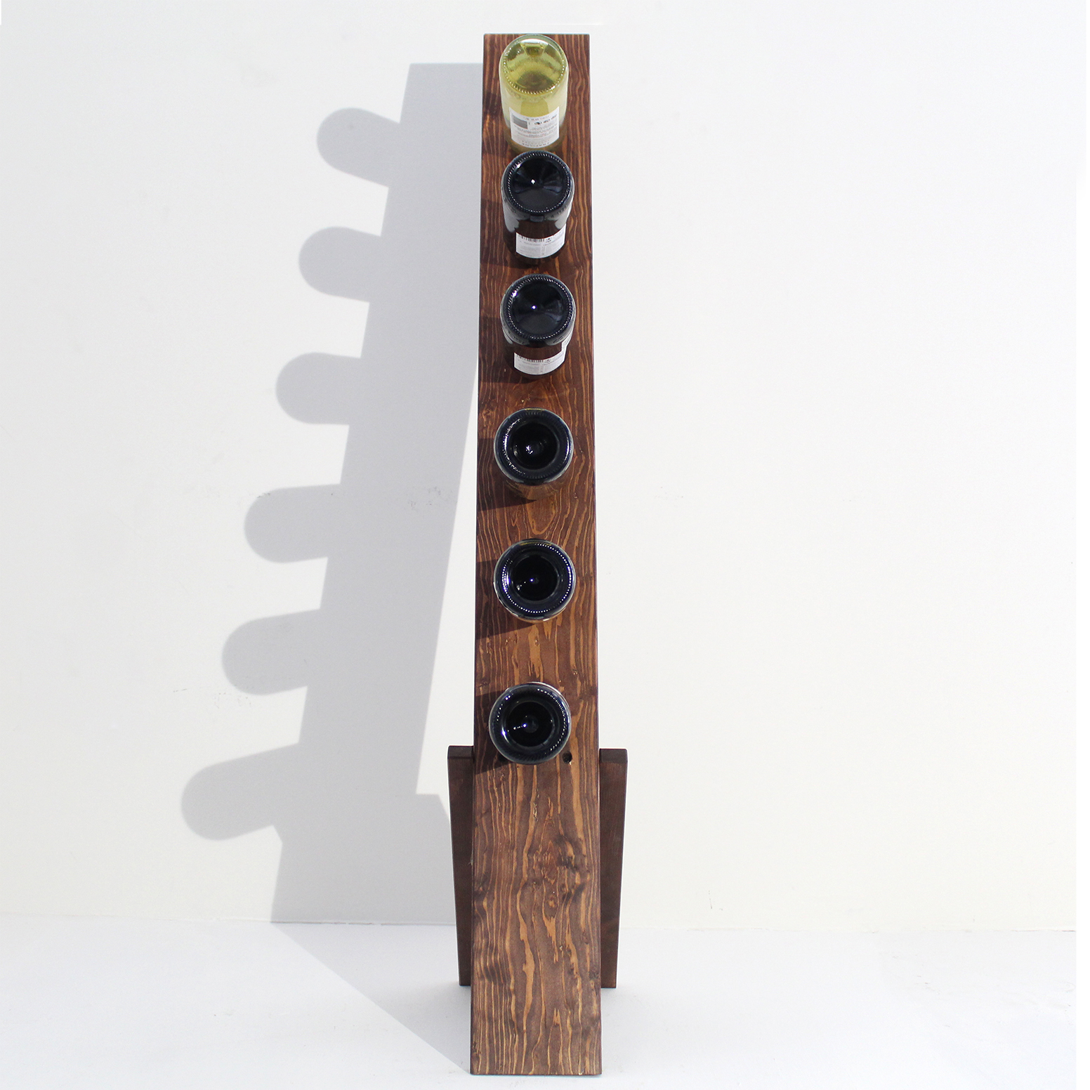Rack (cava) para 6 botellas de vino, hecha a mano 100% con madera de pino