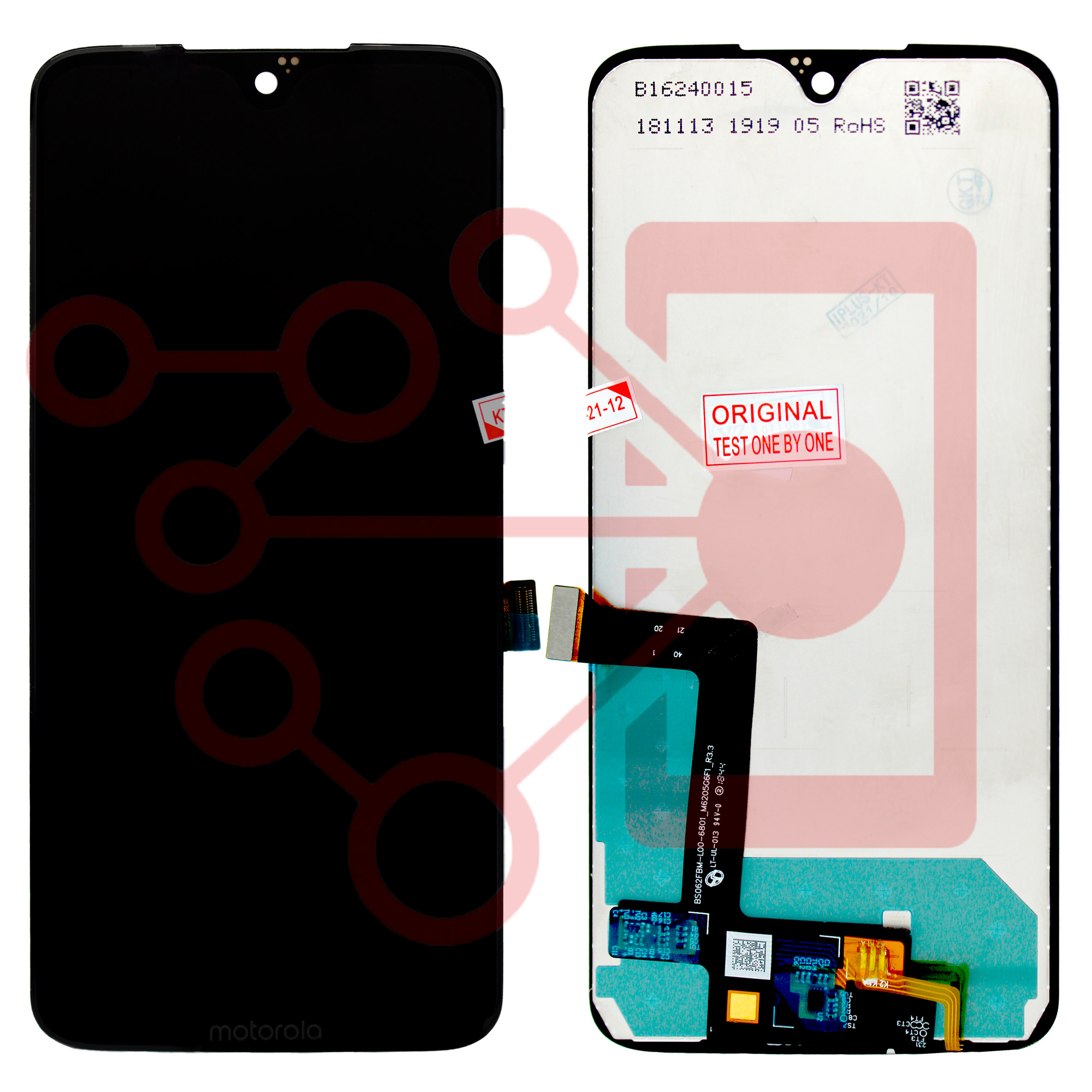 DISPLAY PANTALLA TOUCH MOTO G7/G7PLUS NEGRO ORG