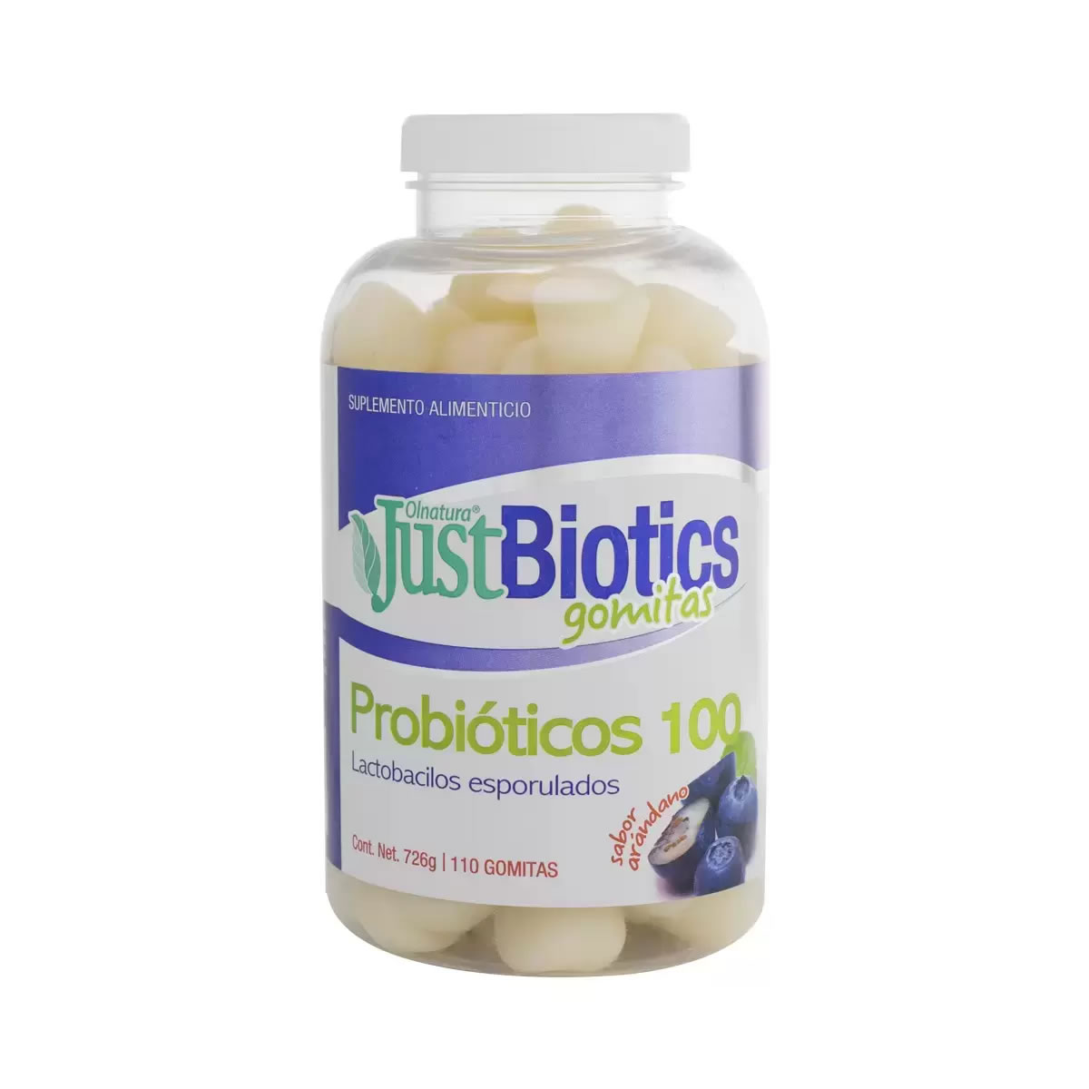110 Gomitas de Probióticos Arándano JustBiotics 640613 CST