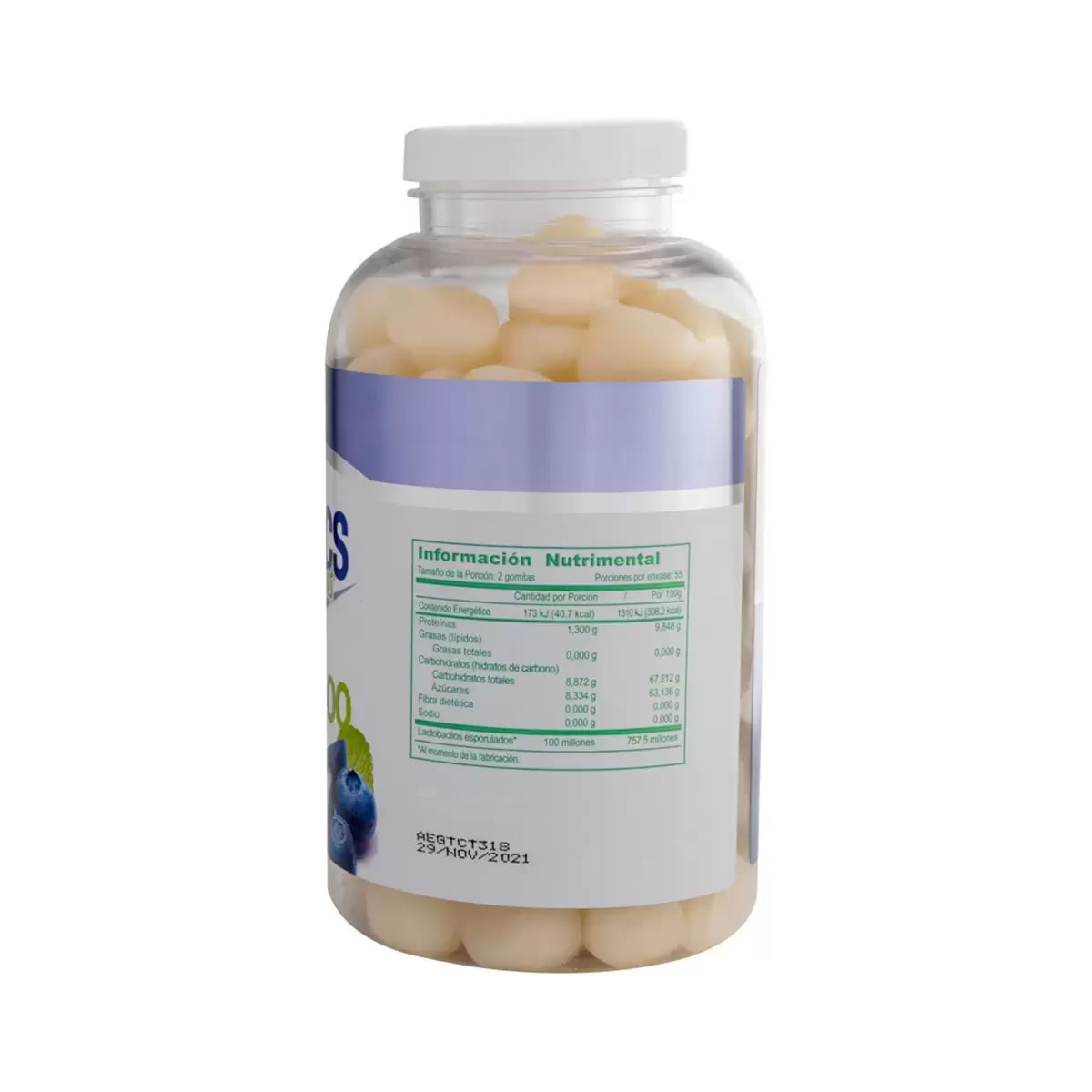 110 Gomitas de Probióticos Arándano JustBiotics 640613 CST