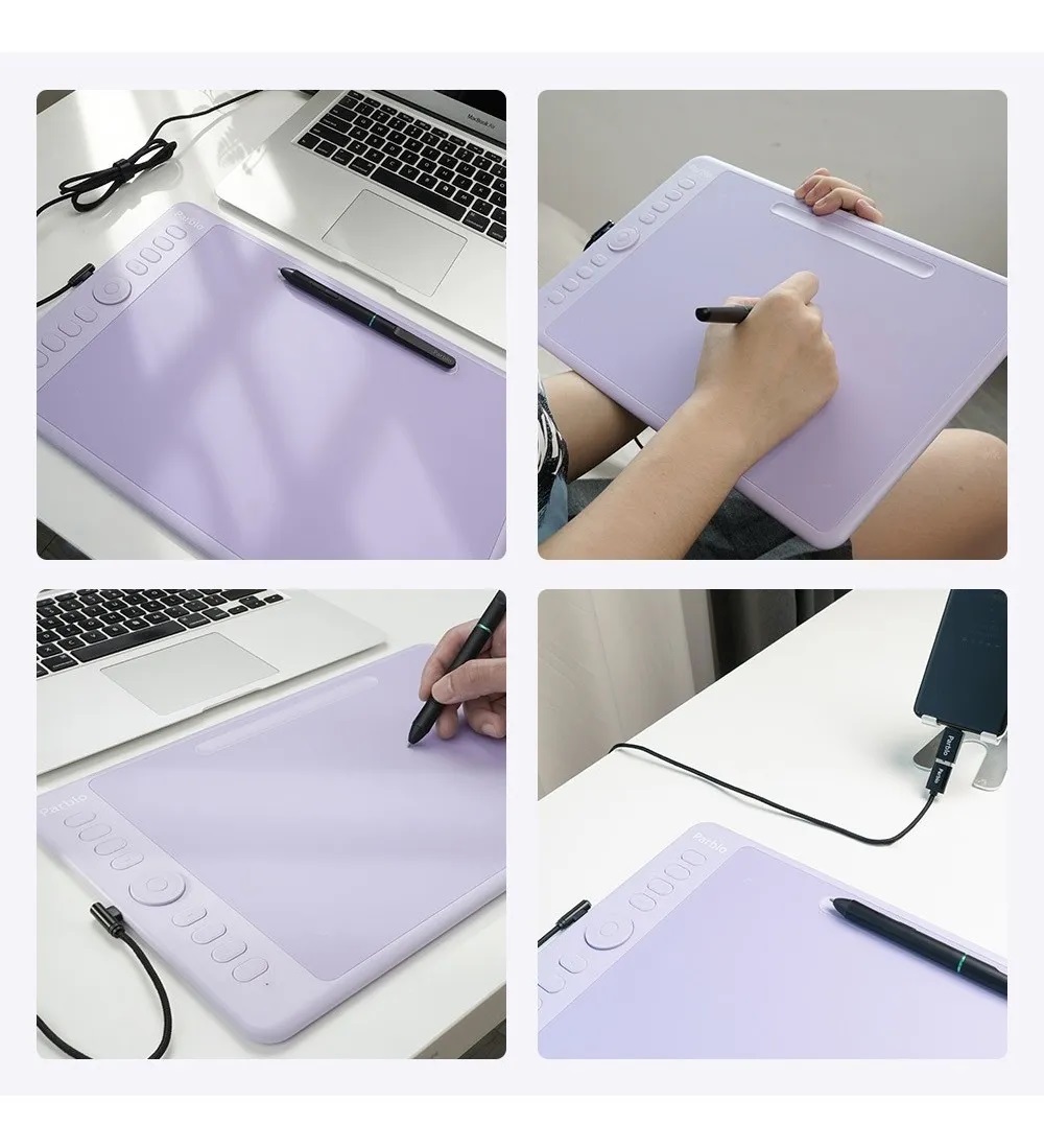 Tableta Digitalizadora Dibujo Parblo Intangbo M 10x6 Pulgada