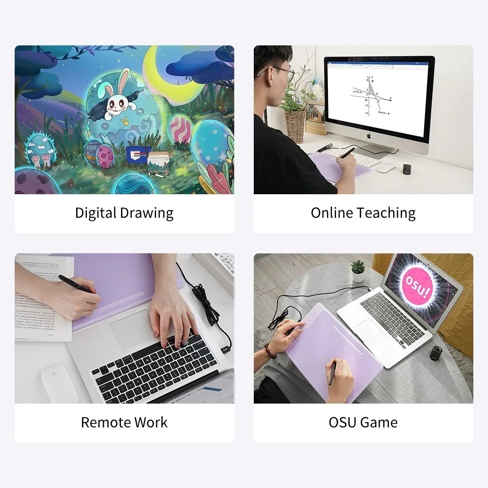 Tableta Digitalizadora Dibujo Parblo Intangbo M 10x6 Pulgada