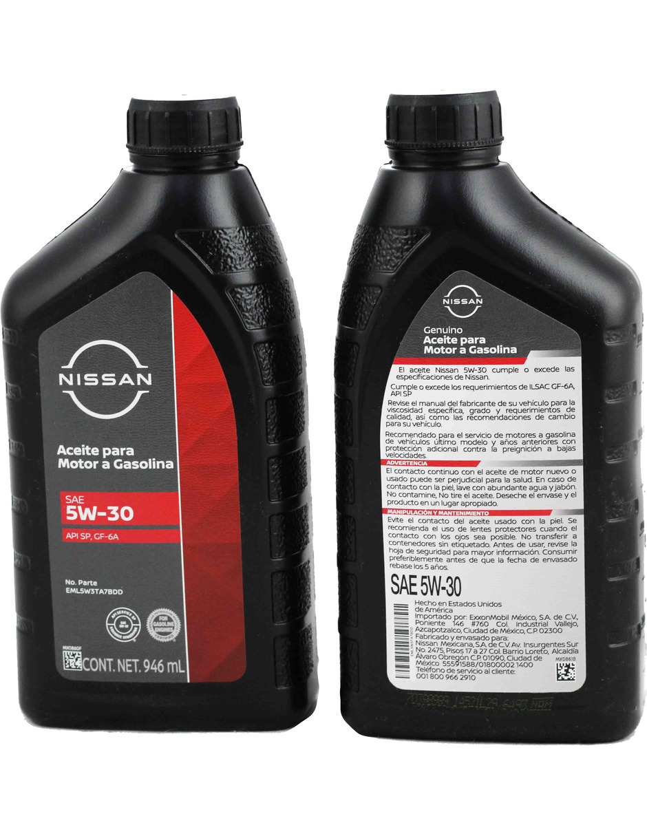 Aceite Sintético 5w30 Nissan 4pzs