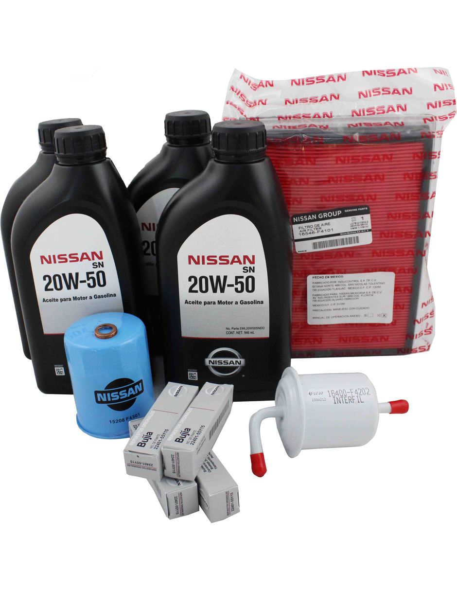 Kit de afinación completo original Nissan Tsuru III 1992-2017 Aceite 20w50
