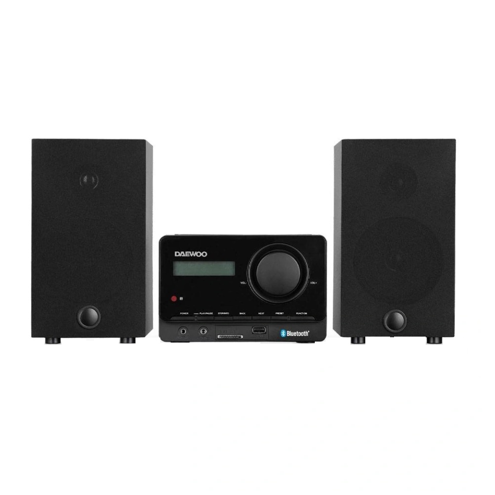 Mini Componente Bluetooth CD FM USB Negro DW-800 Daewoo