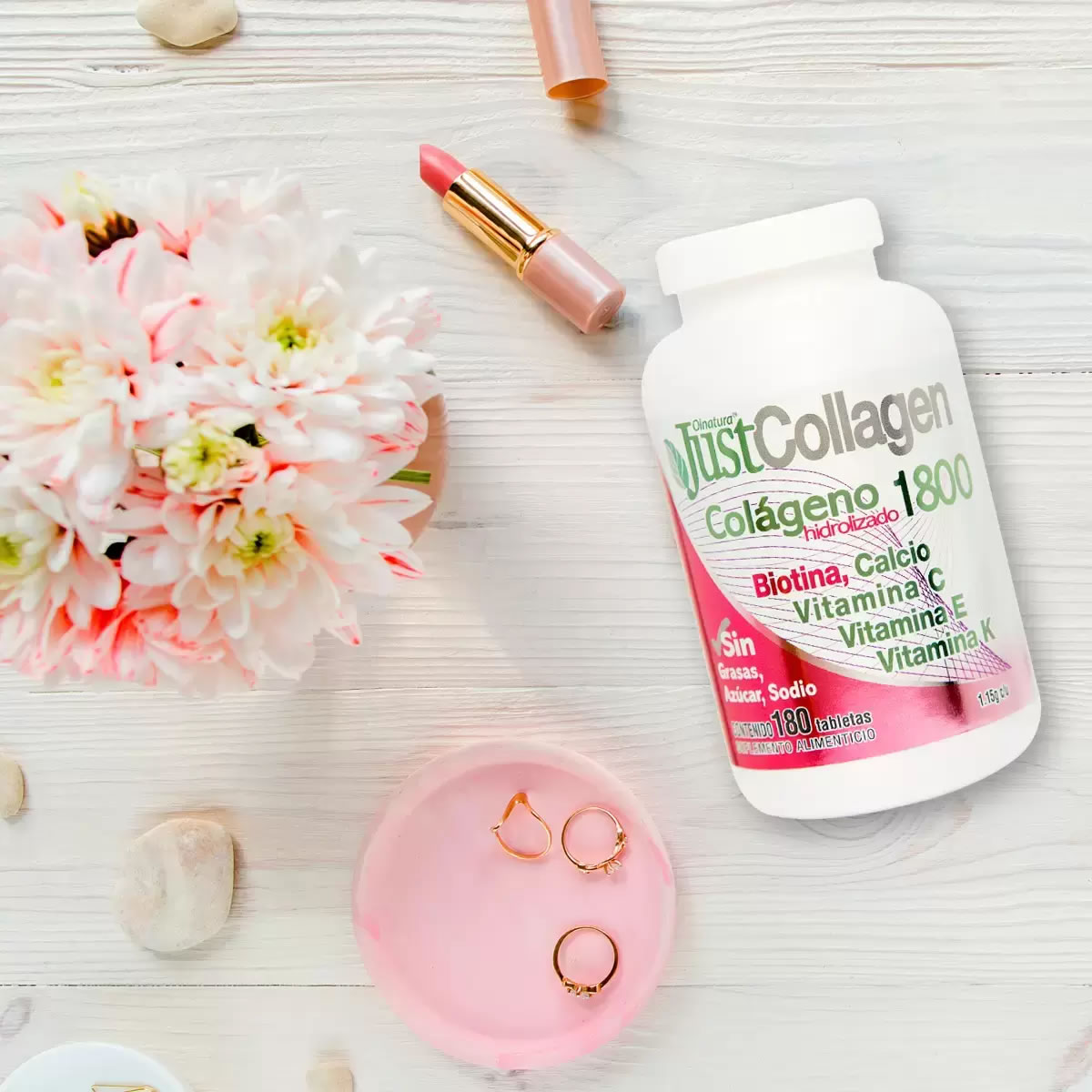 Tabletas de Colágeno 180 Piezas JustCollagen 611882 CST