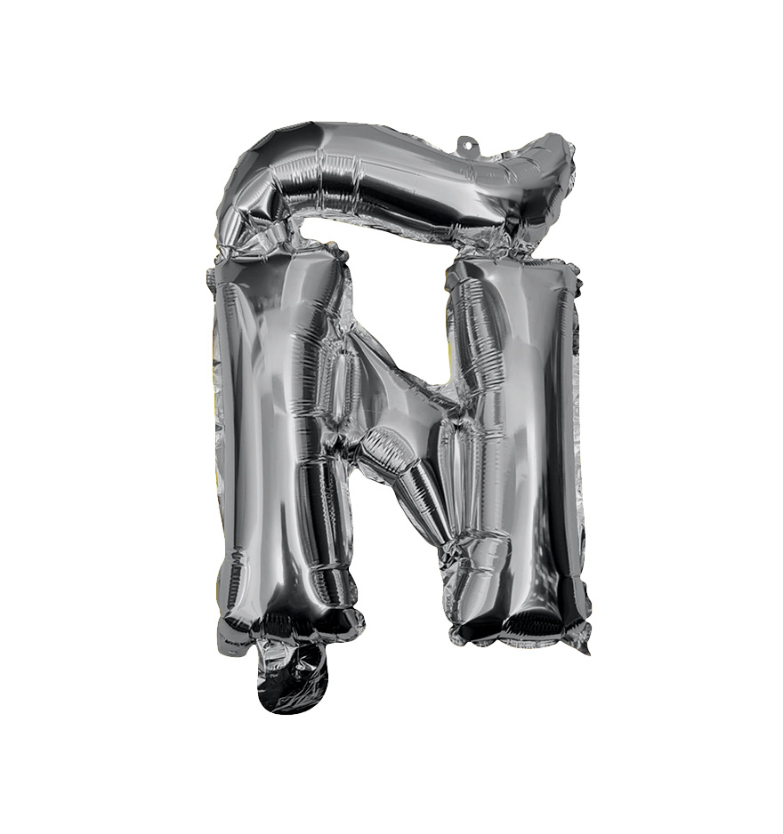 Globos de letra ñ  de papel de aluminio de 14 pulgadas oro plata rose gold azul rey fuchsia 