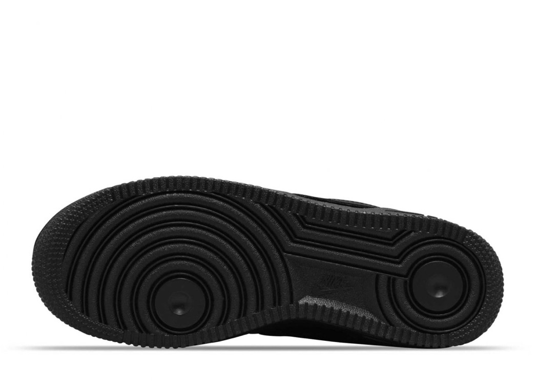 TENIS AIR FORCE 1/1 TRIPLE BLACK CON PALOMAS INTERCAMBIABLES (DB1856-001)