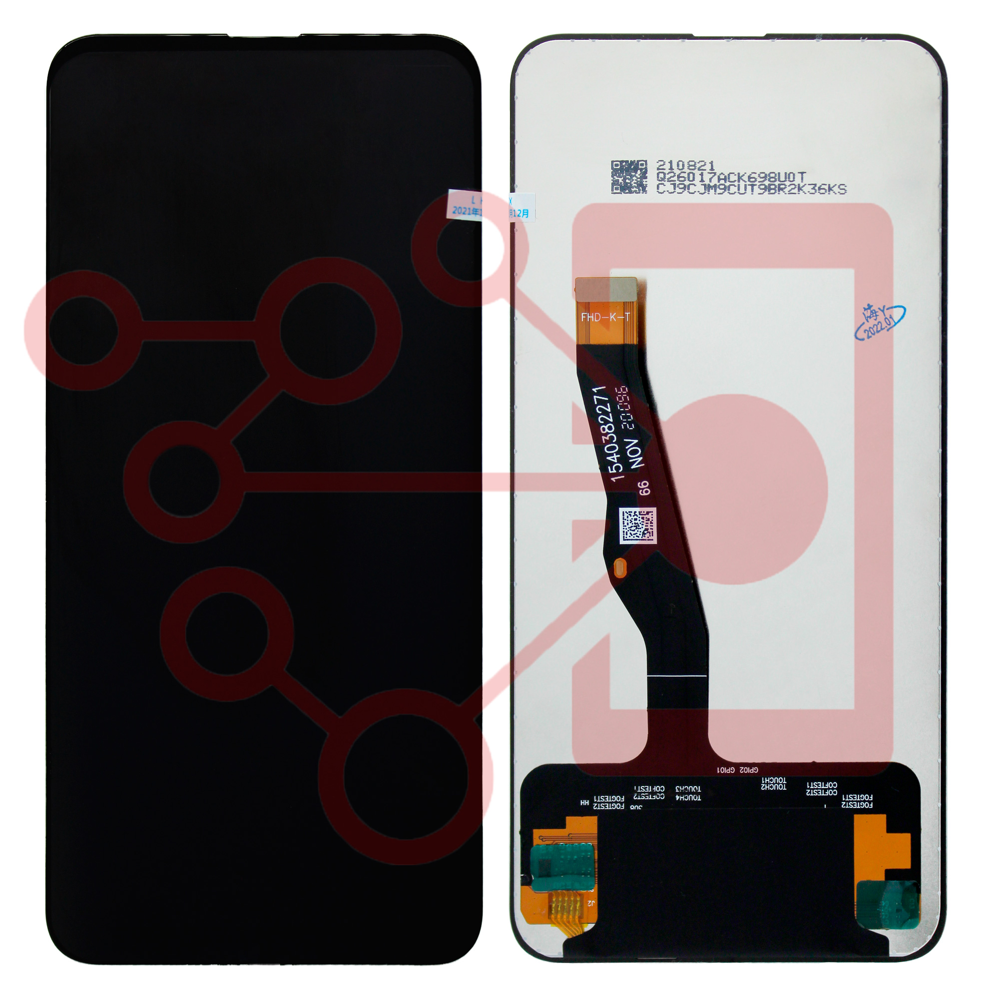 Display Pantalla Touch para Huawei Y9S Negro