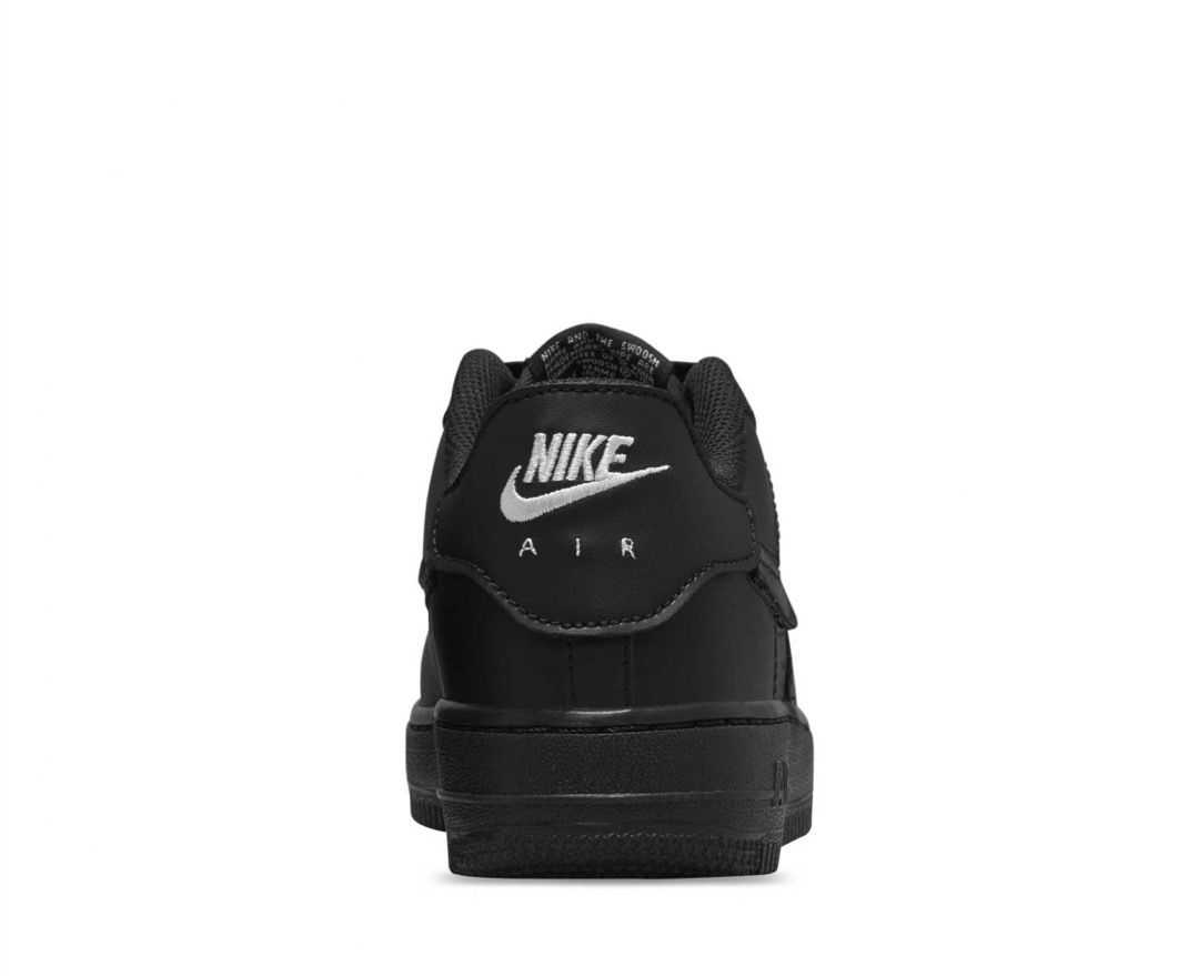 TENIS AIR FORCE 1/1 TRIPLE BLACK CON PALOMAS INTERCAMBIABLES (DB1856-001)