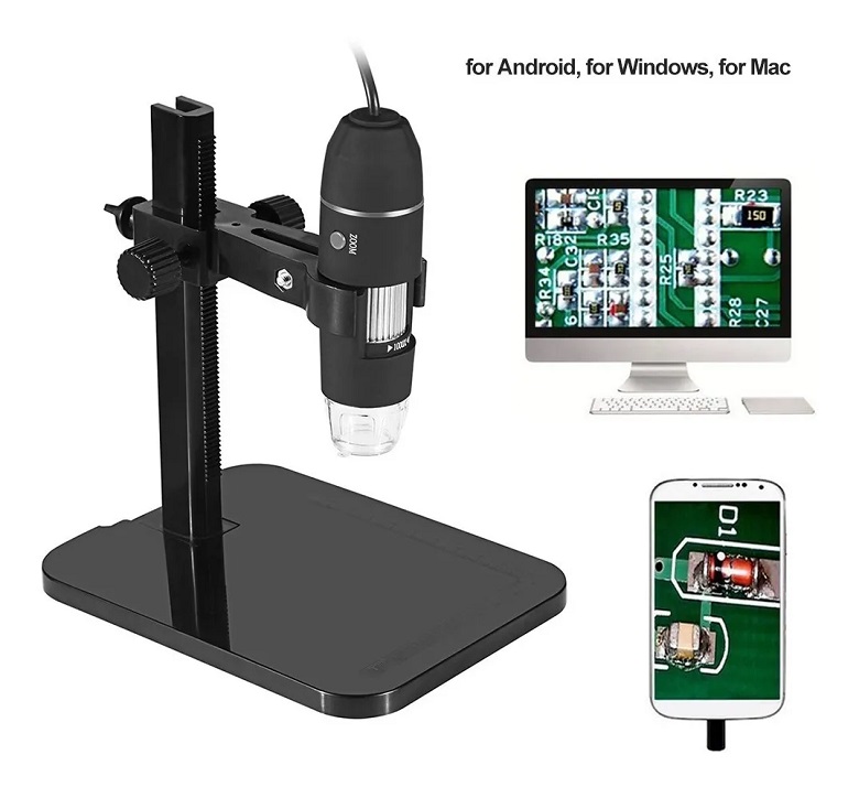 Mini Microscopio Digital Usb Led 1000x Zoom