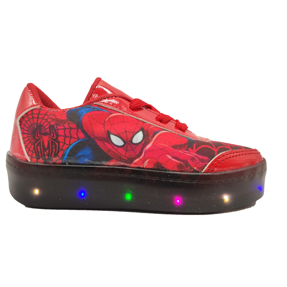 Tenis Spiderman Luces Led Hombre Araña Sneakers