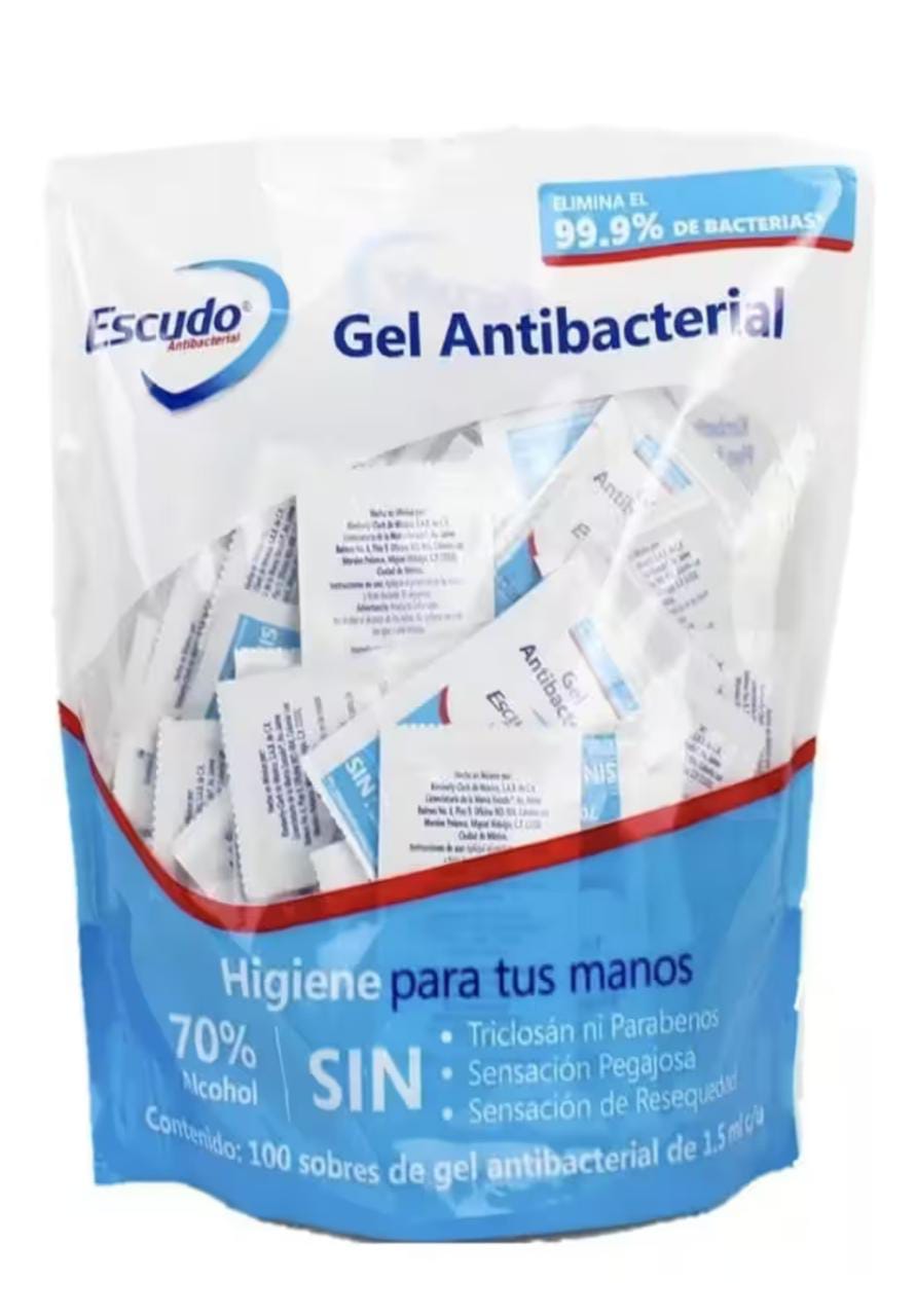 Gel antiséptico Escudo Antibacterial para manos 70 ml