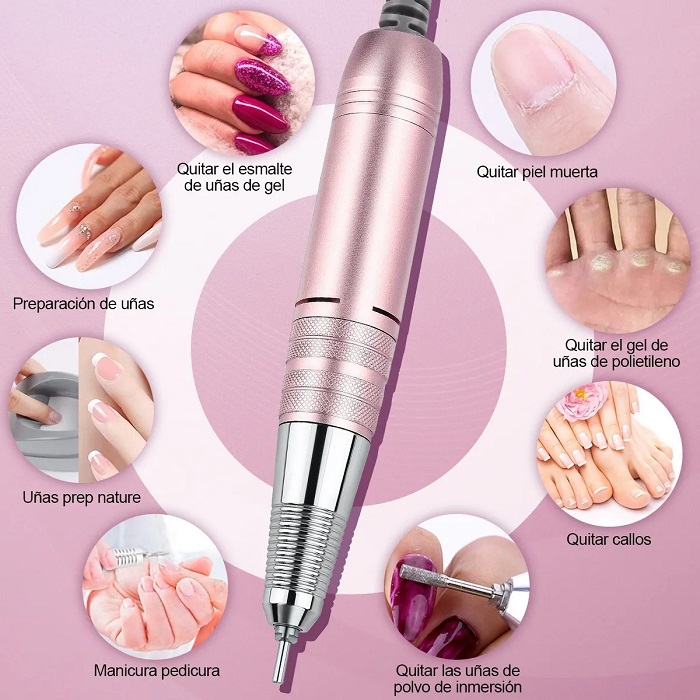 Pulidor Esmeril Taladro De Uñas Acrílicas 120 pz 5000rpm