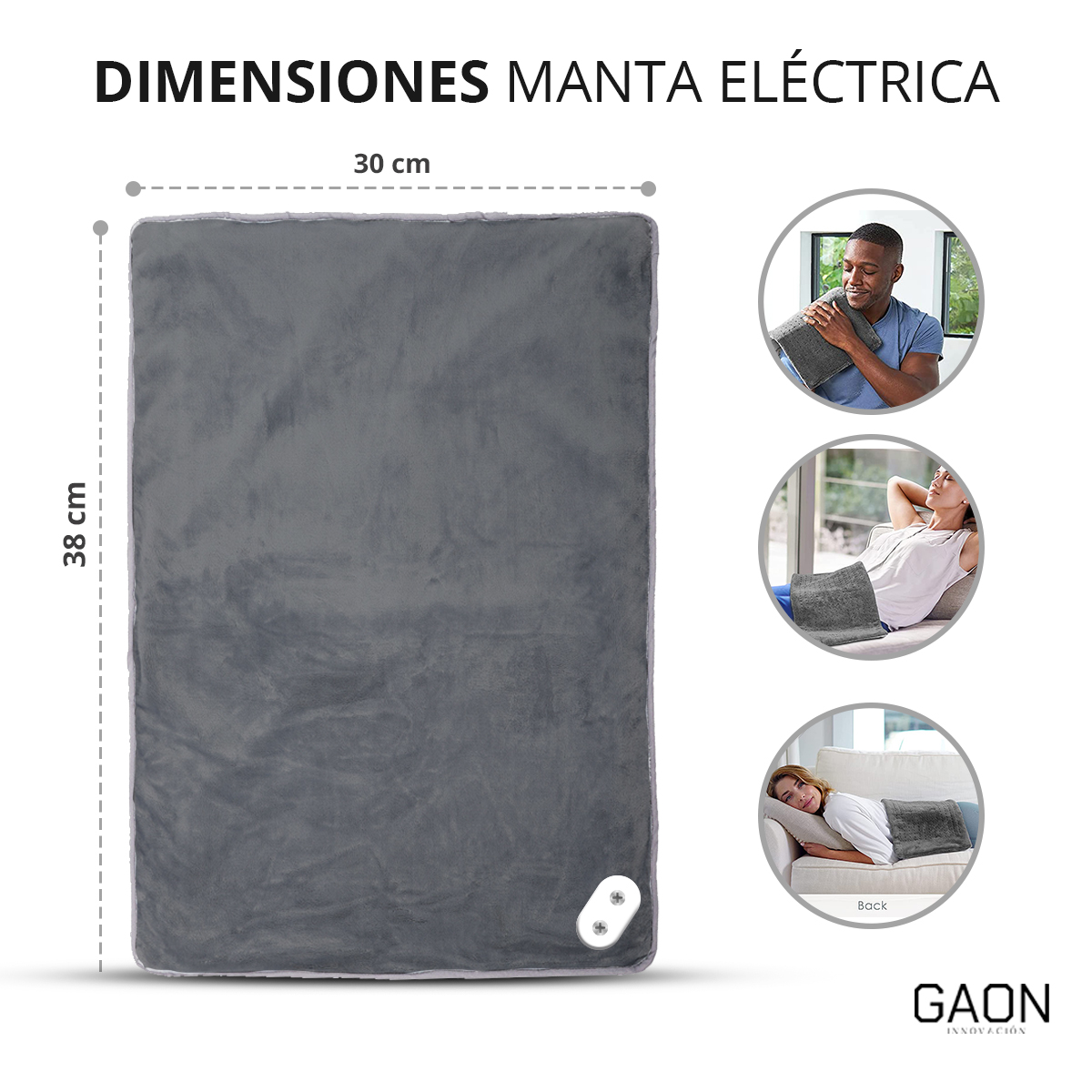 Cojin Electrico Terapia De Calor Dolor Muscular Fisioterapia