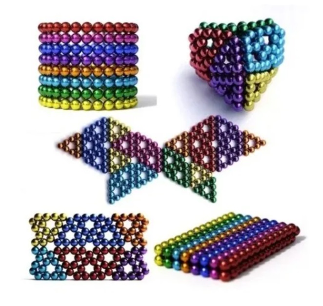 Cubo Bolitas Magneticas Colores