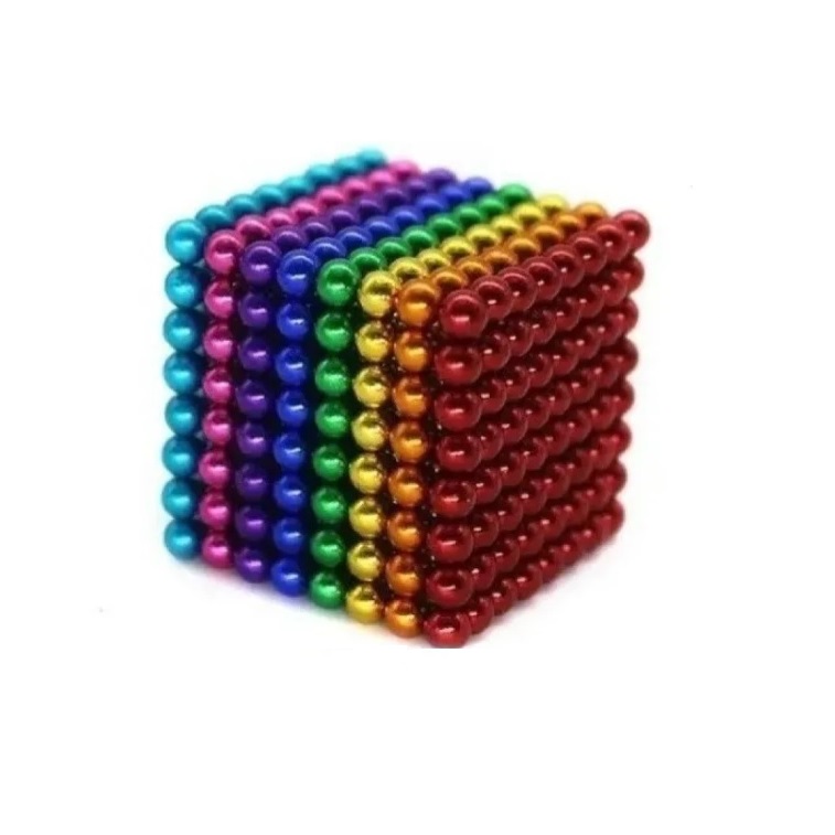 Cubo Magnetico 5mm Juego de 216 bolitas Magneticas y Estuche Metal