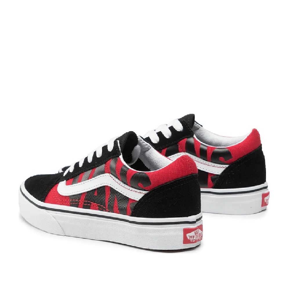 Tenis Vans Old Skool Vans Black/Red Unisex Original VN0A4VHV7WL