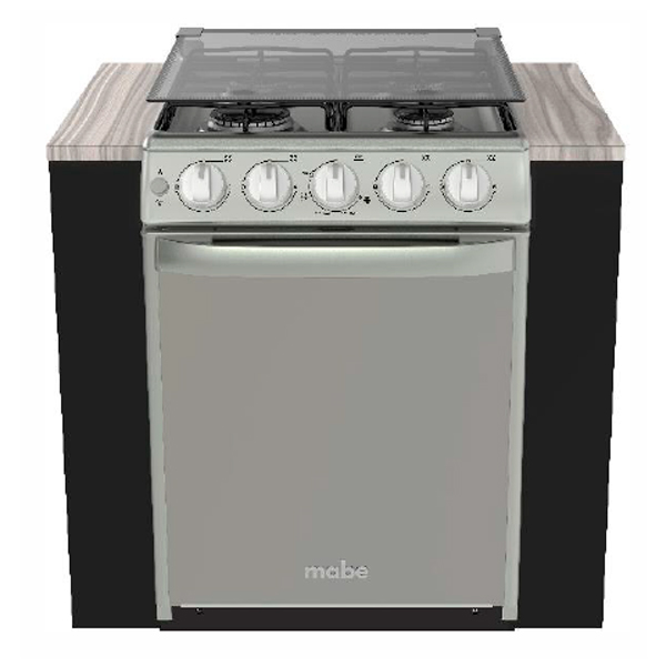 Estufa Mabe EMC5046CAIS0 Gas Empotrable 51 cm Color Silver 4 Quemadores