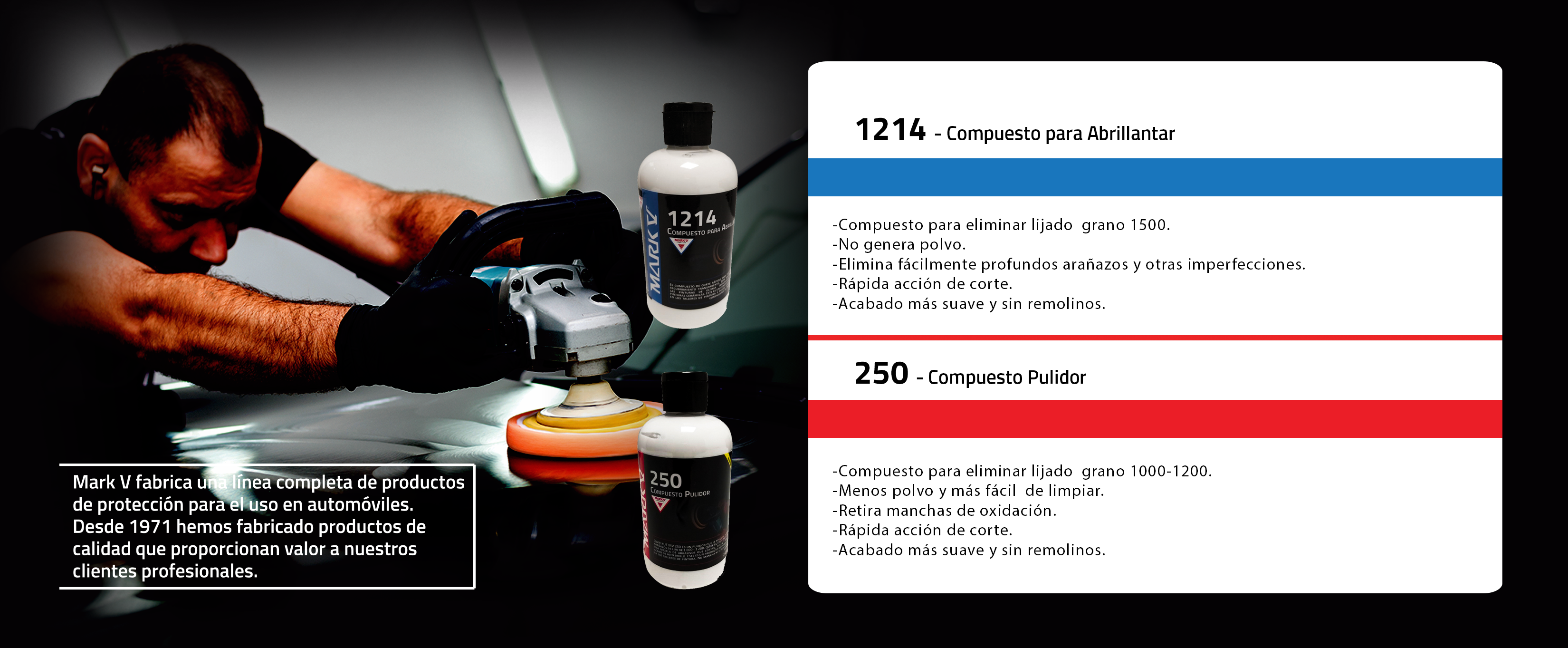 Compuesto Abrillantador 1214 MarkV 250ml Blanco