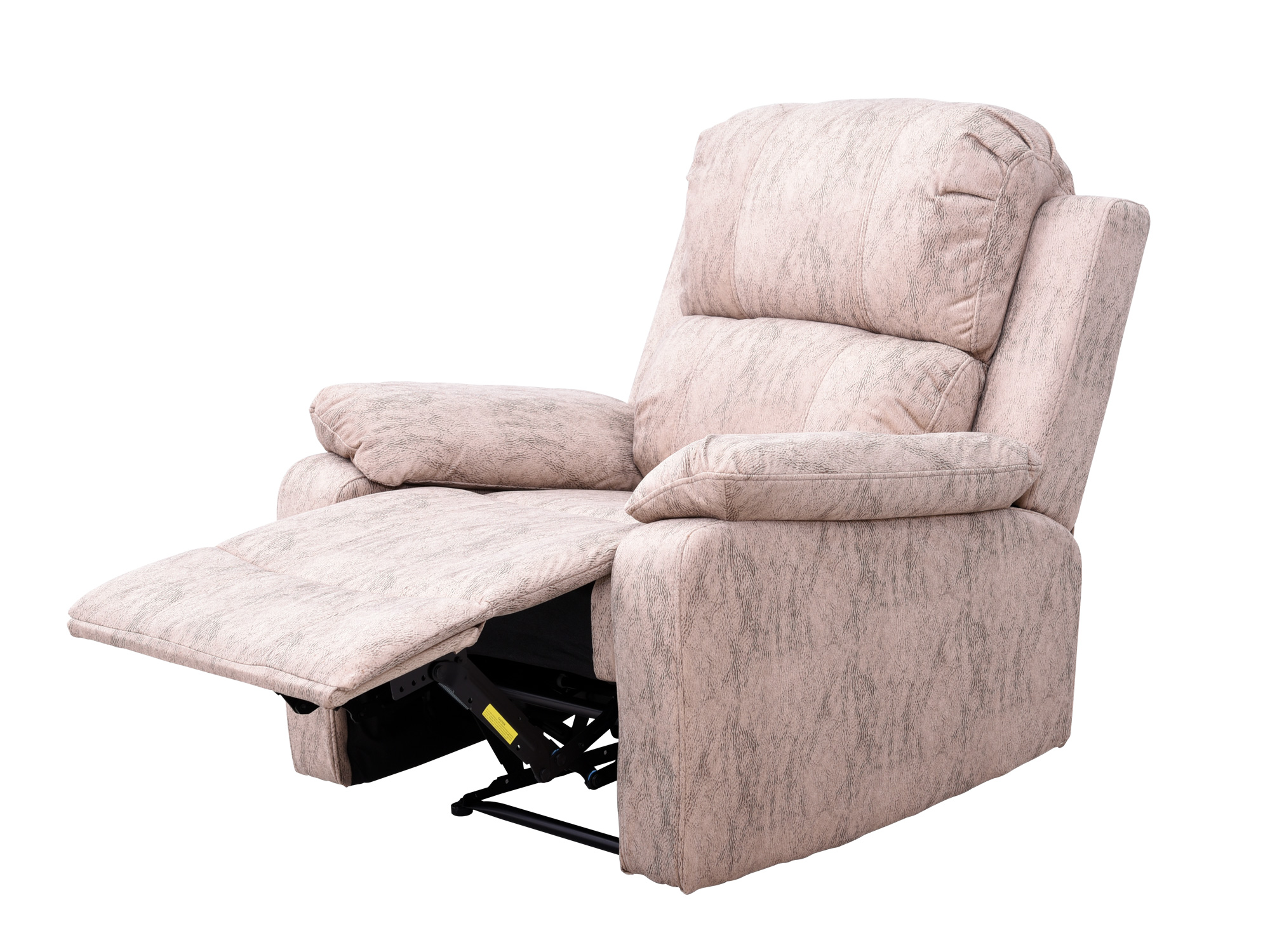 Sillón Reclinable Bina de Tela con Memory Foam color Taupe