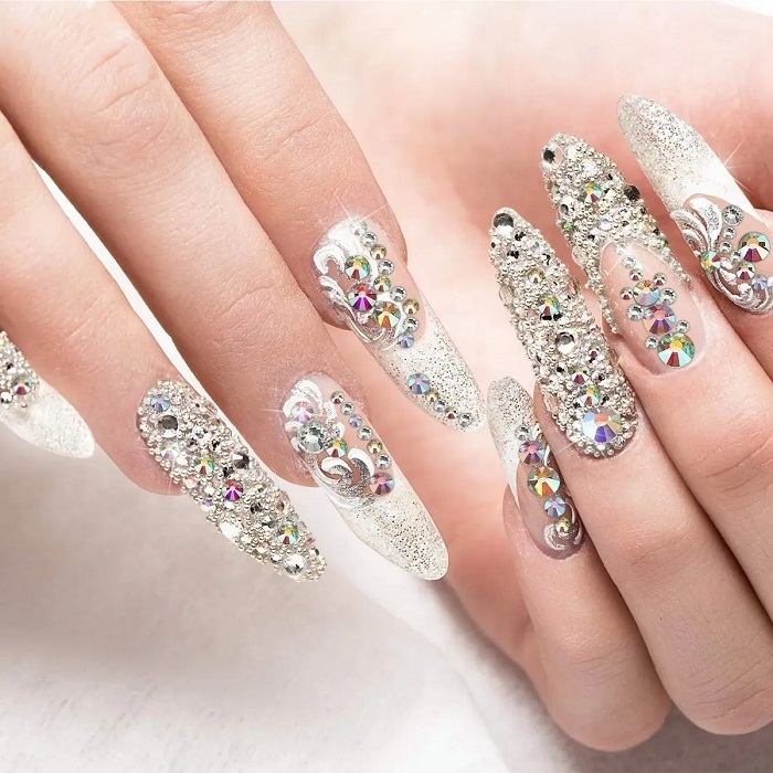 Cristales De Uñas para Decorar Pinza Y Selector