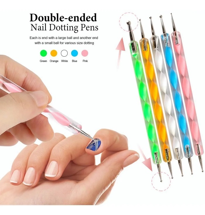 Kit De Arte De Uñas, Pinceles Decorar Manicura Decoración