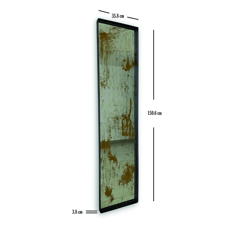 Espejo Anticado Estilo Industrial 