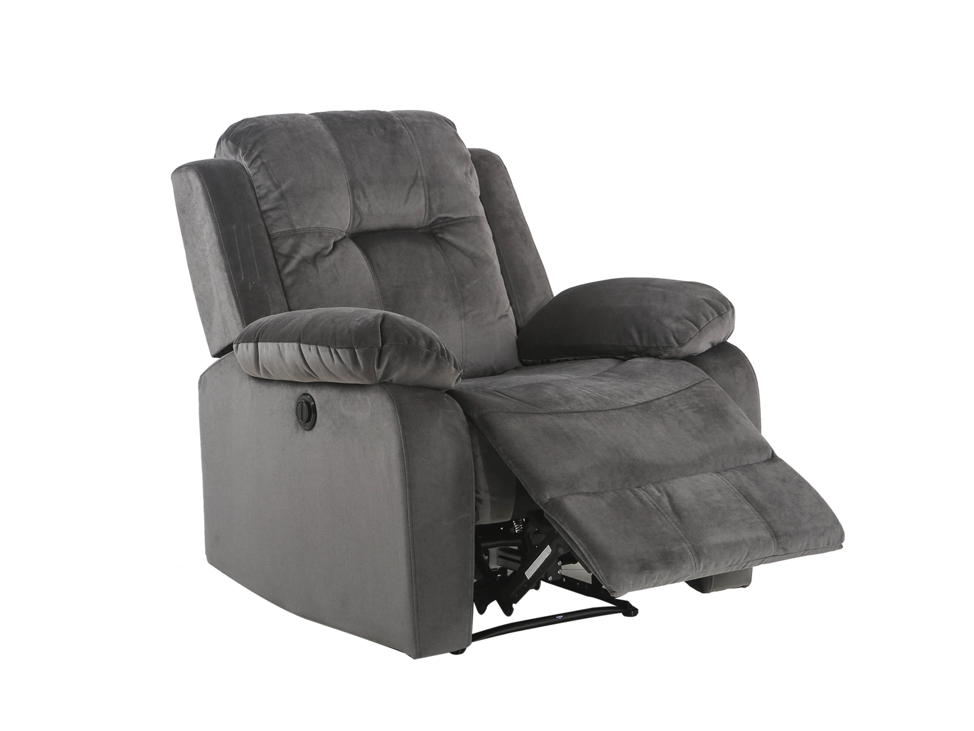 Sillón Reclinable Cloe Eléctrico de Tela Color Gris	