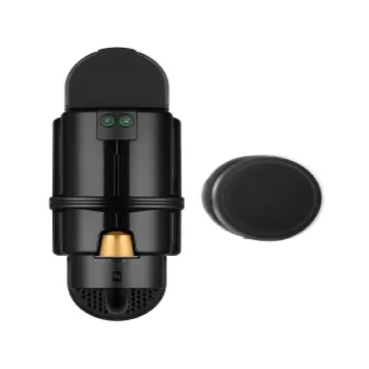 Cafetera Nespresso Inissia Black+Aeroccino 3+14 Cápsulas