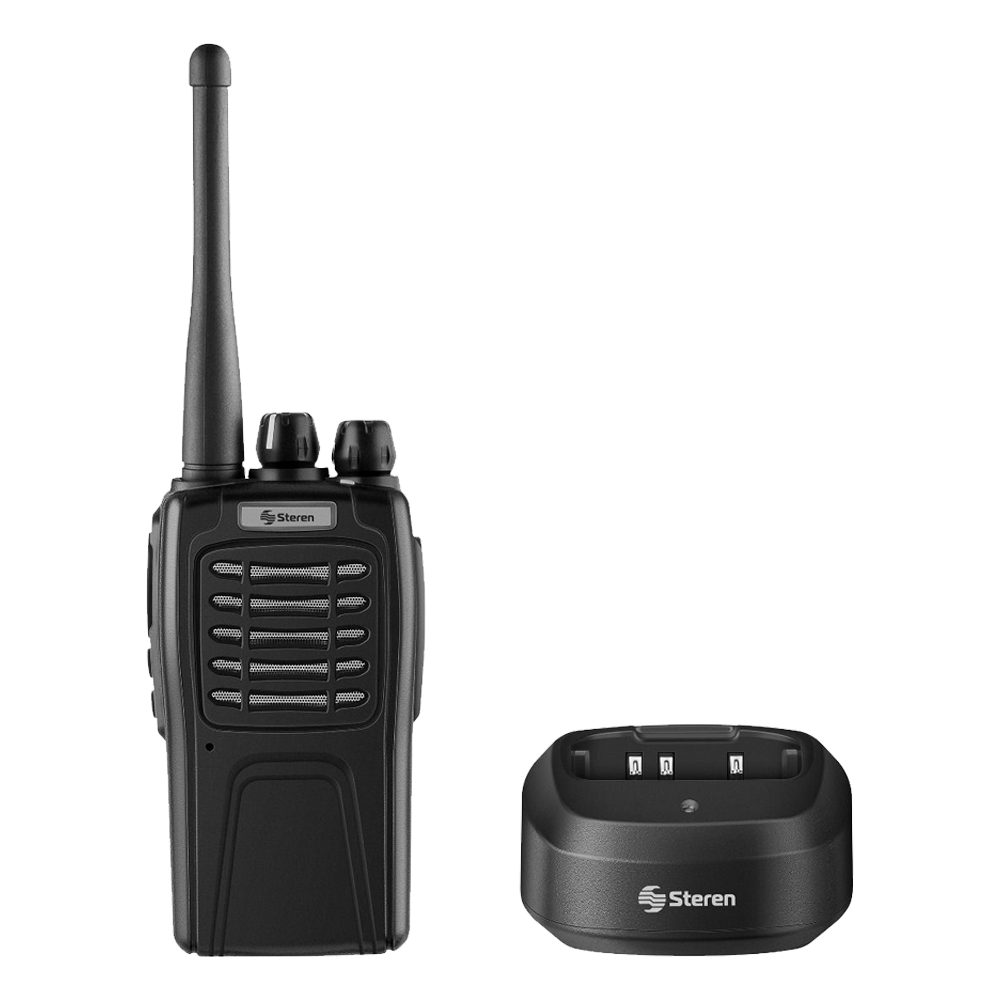 Radio Intercomunicador Profesional 5 Km De Alcance 3 Watts UHF Steren RAD-510
