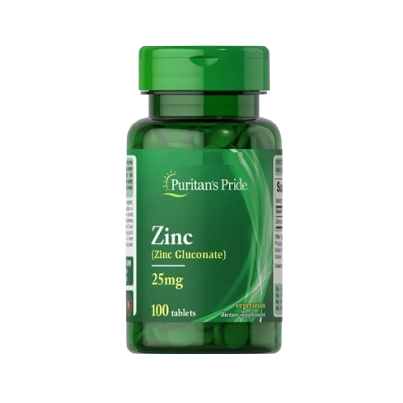 Gluconato De Zinc 100 Cap 25 Mg Inmunidad Antioxidante Salud Puritan's