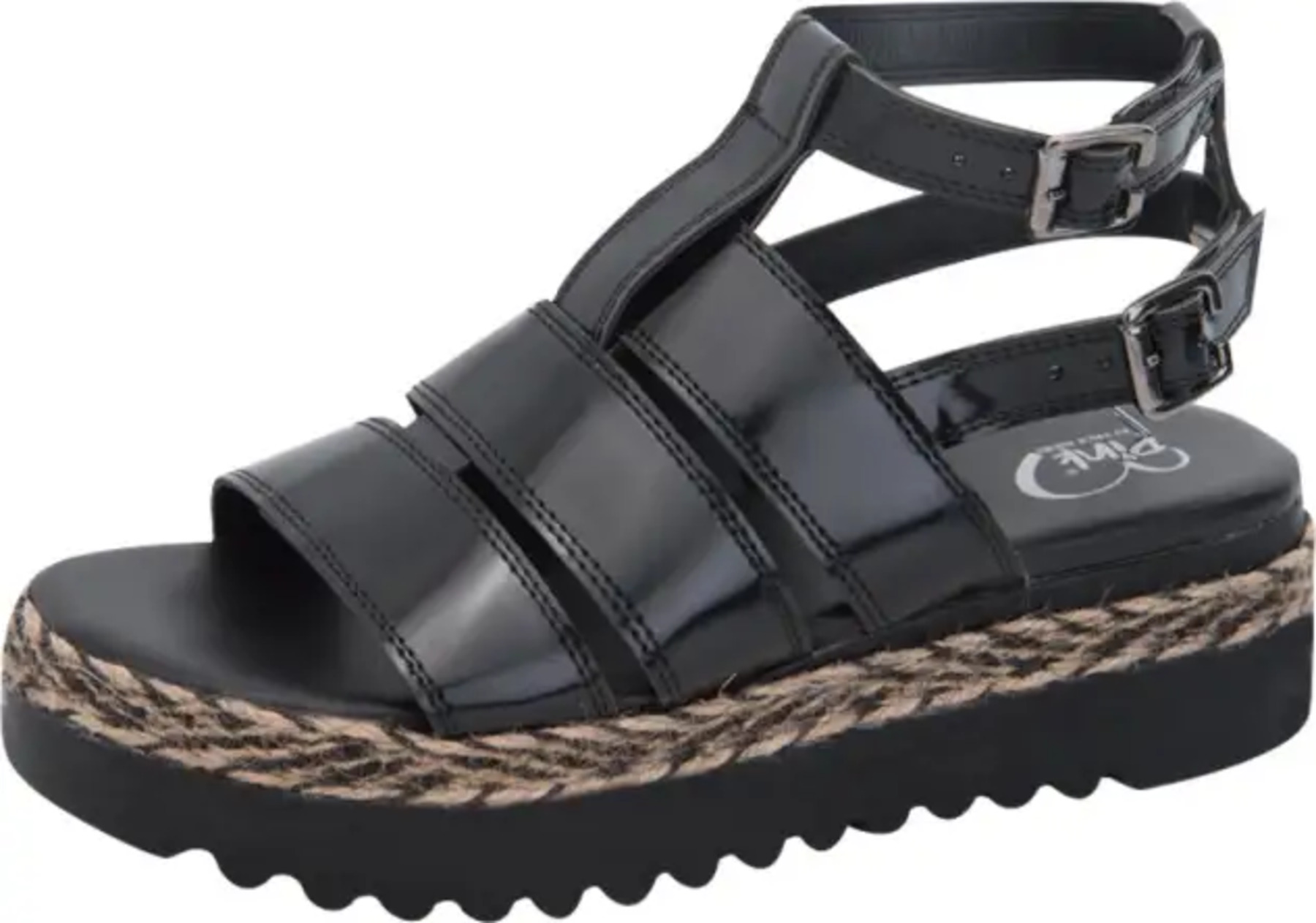 Sandalia Casual Color Negro Con Plataforma Para Mujer Pink By Price Shoes 8316 1034494