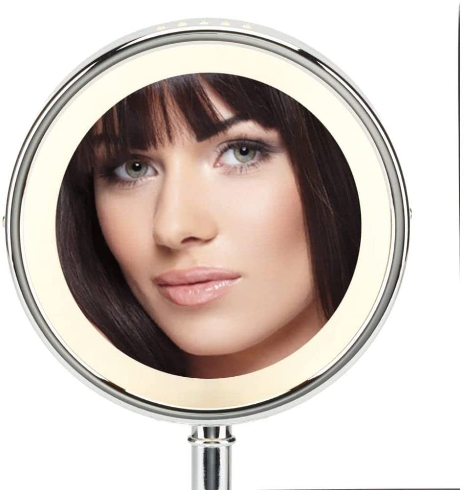 Espejo doble cara redondo con aumento conair