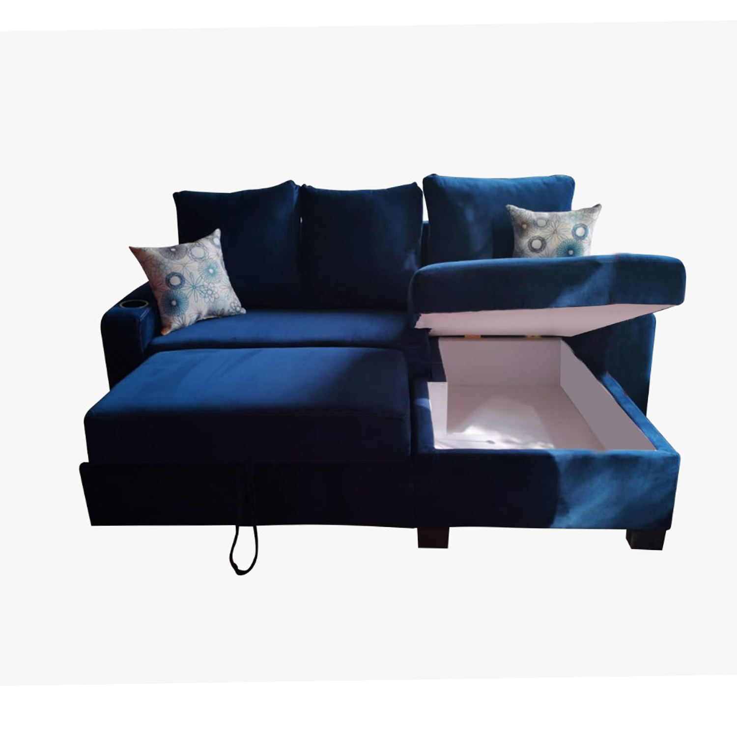 Sala convertible en cama reinicia 21 muebles apertura baúl Melody.