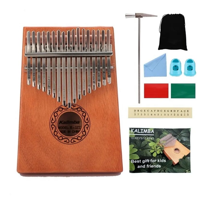 17 Teclas Kalimba Instrumento Musical de Madera