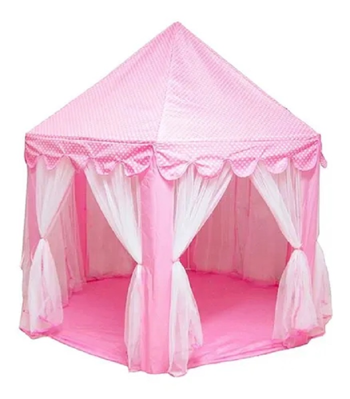 Castillo Princesa Casita De Hadas Tienda Rosa Niña 140X135Cm
