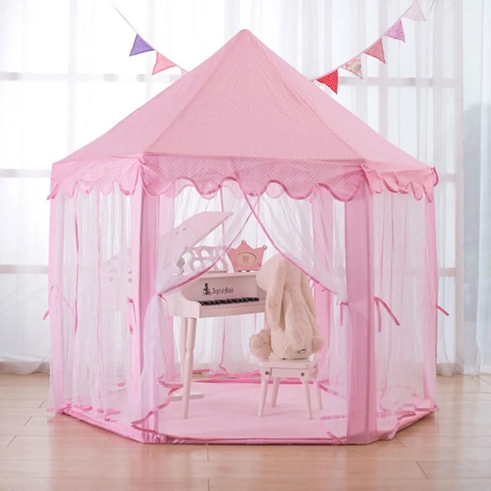 Castillo Princesa Casita De Hadas Tienda Rosa Niña 140x135cm