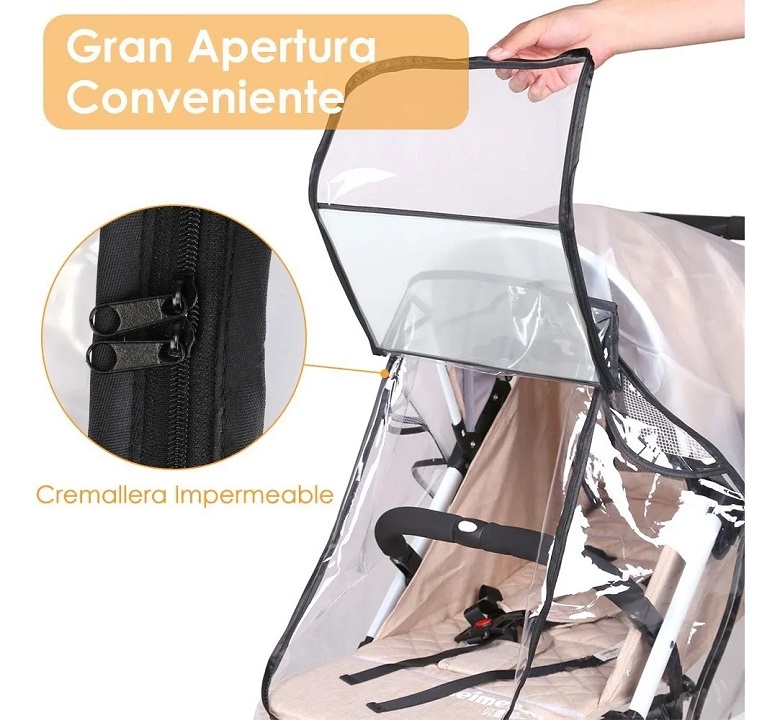 Cubierta Protectora Carriola Lluvia Bebé