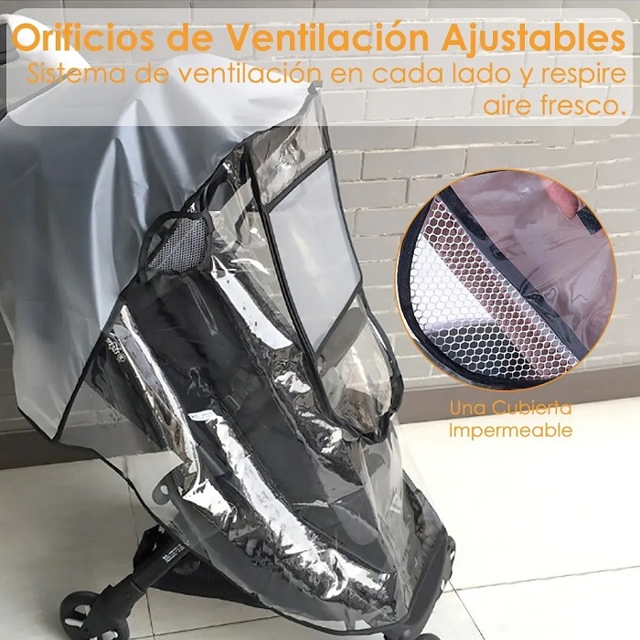 Cubierta Protectora Carriola Lluvia Bebé