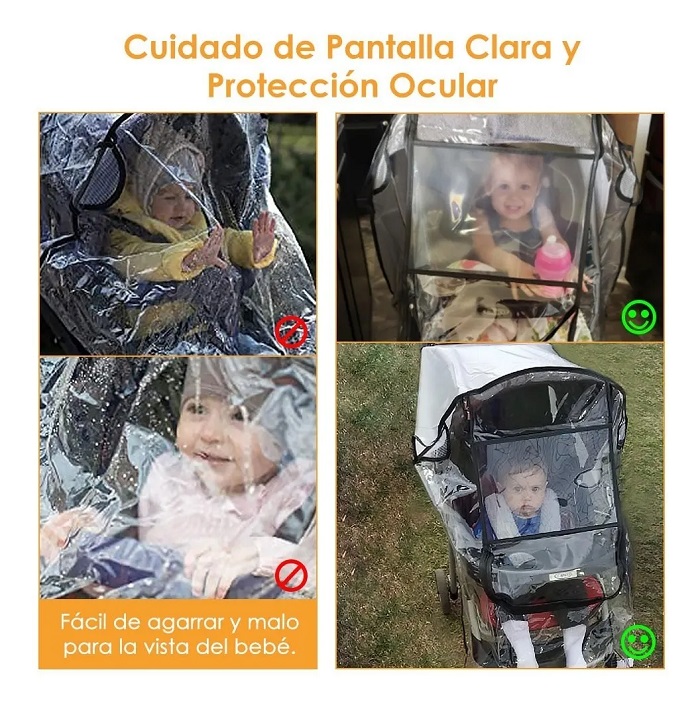 Cubierta Protectora Carriola Lluvia Bebé