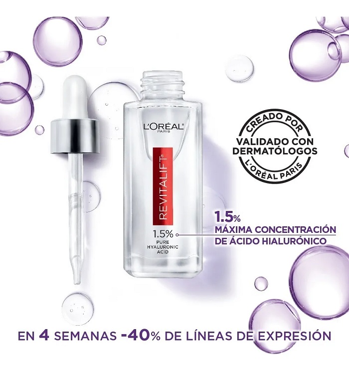 Serum Facial Revitalift Anti Arrugas Acido Hialuronico