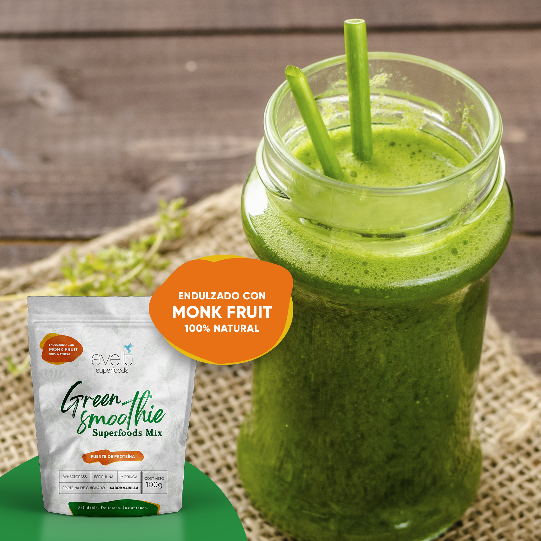 Green superfoods smoothie mix 100g