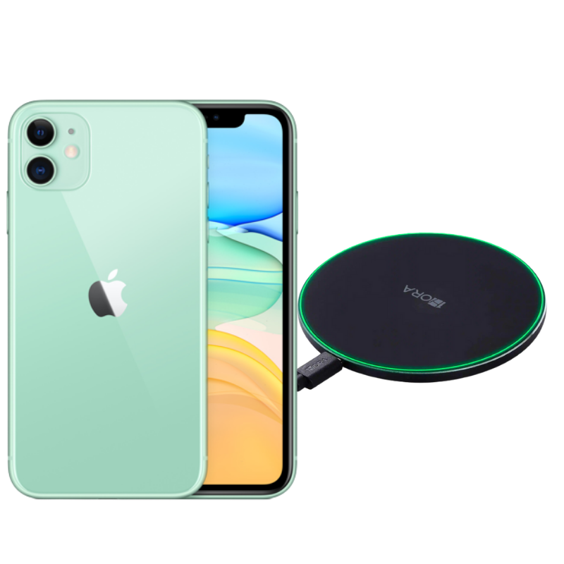 iPhone 11 Verde Reacondicionado Grado A 64gb + Cargador