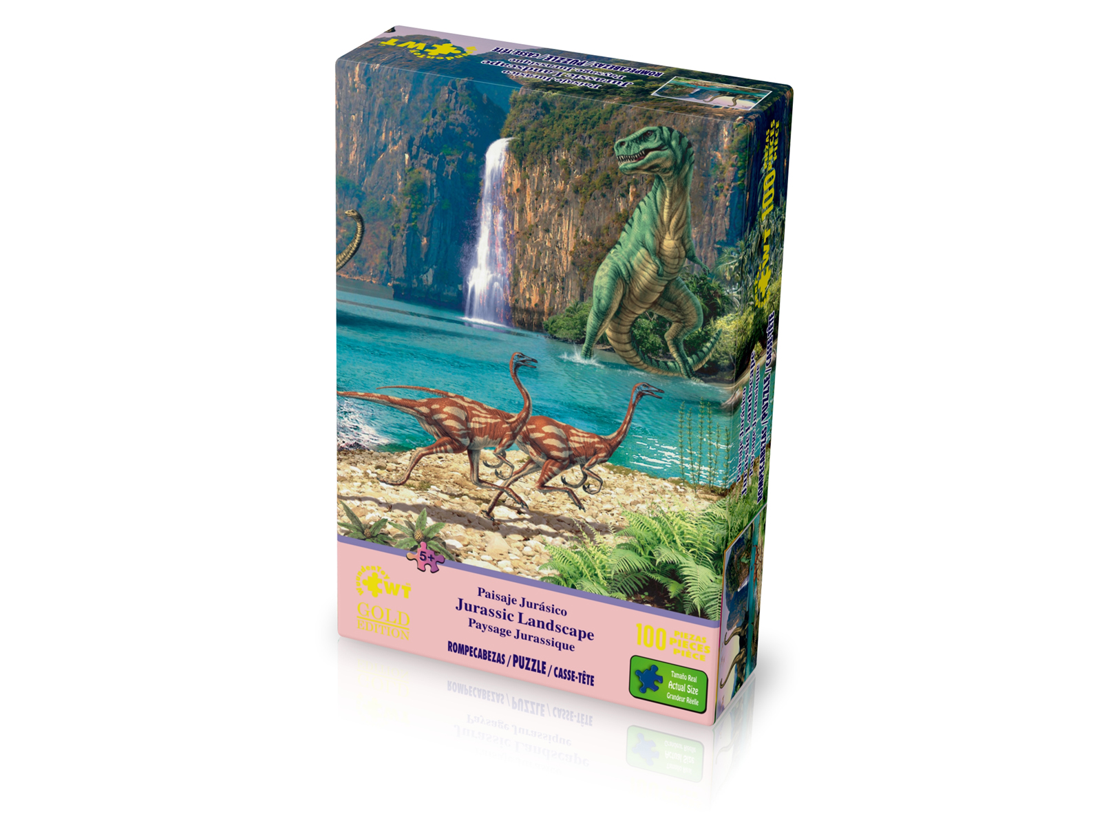 Rompecabezas WuundenToy 100 Piezas, Paisaje Jurásico, Puzzles para Adultos, Niños y Adolescentes, Calidad Premium, Perfecto para Adorno de Interiores, Ideal para Regalo
