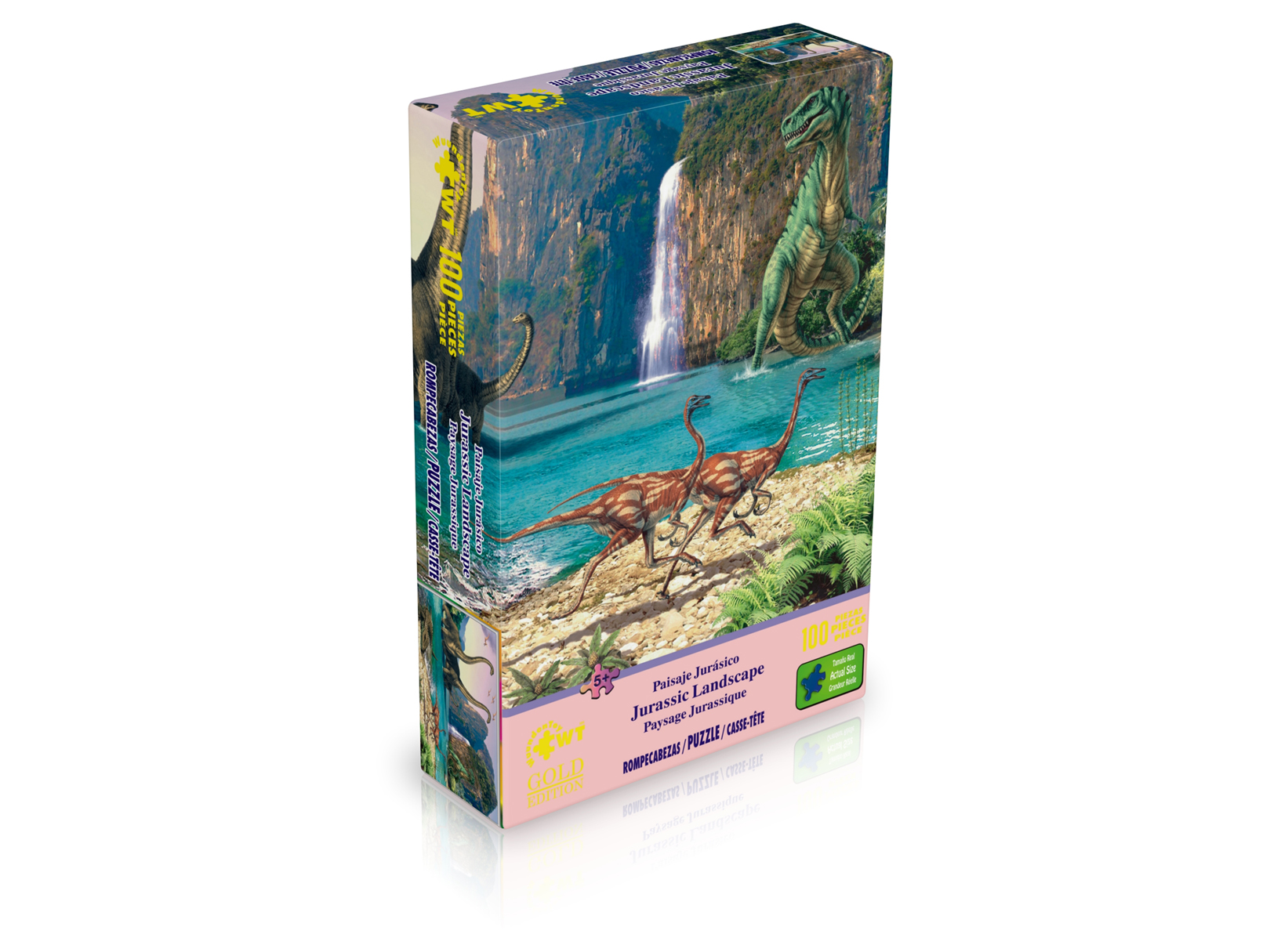 Rompecabezas WuundenToy 100 Piezas, Paisaje Jurásico, Puzzles para Adultos, Niños y Adolescentes, Calidad Premium, Perfecto para Adorno de Interiores, Ideal para Regalo