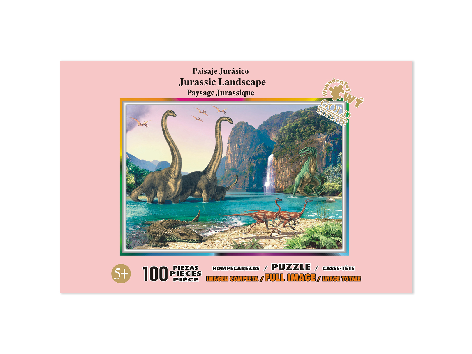 Rompecabezas WuundenToy 100 Piezas, Paisaje Jurásico, Puzzles para Adultos, Niños y Adolescentes, Calidad Premium, Perfecto para Adorno de Interiores, Ideal para Regalo