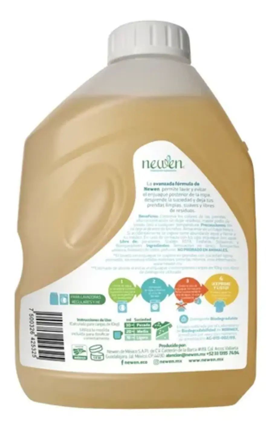 1 Litro Newen Detergente Biodegradable 100 Cargas