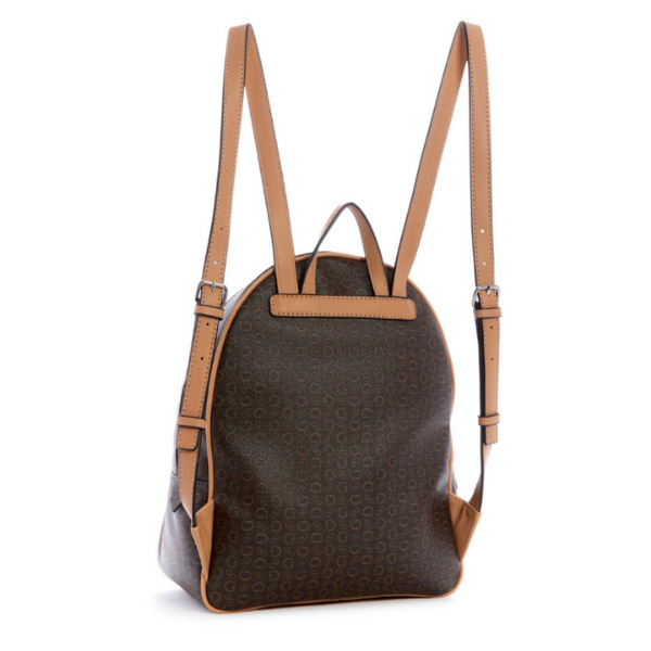 Mochila Guess Café para Mujer con Monograma Original